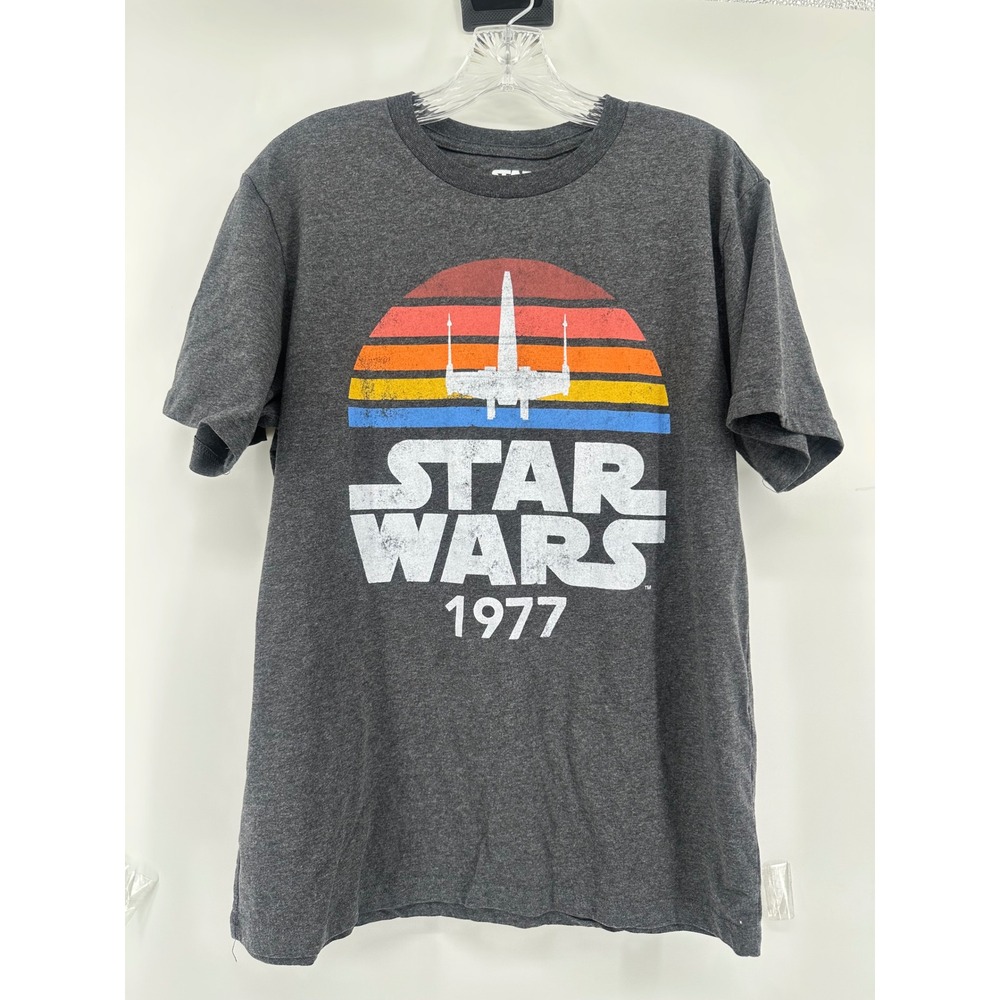 Star Wars 1977 X-Wing Graphic T-Shirt Mens Medium Mad Engine Charcoal Heather